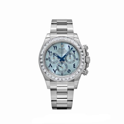 Rolex Daytona 116576TBR Platinum Diamond Ice Blue Arabic Dial
