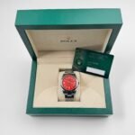 Rolex Oyster Perpetual 41 124300 Stainless Steel Red Dial (2021) - Image 12