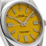 Rolex Oyster Perpetual 41 124300 Stainless Steel Yellow Dial - Image 5