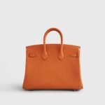 Hermès Birkin 25 Togo Orange Palladium Hardware - Image 2