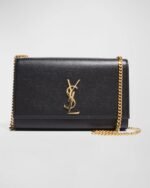Saint Laurent Kate Medium YSL Crossbody Bag in Grained Leather