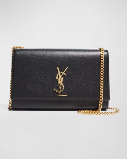 Saint Laurent Kate Medium YSL Crossbody Bag in Grained Leather