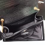 Saint Laurent Medium Kate Tassel Chain Bag In Black Crocodile Em - Image 13