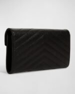 YSL Monogram Large Flap Wallet in Grained Leather - Image 3