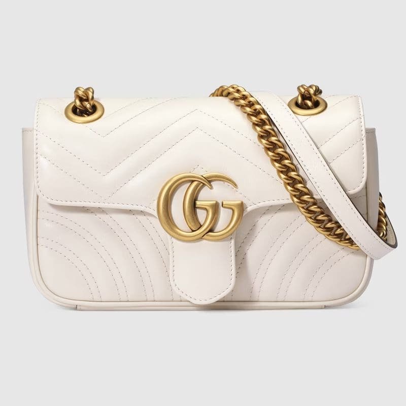vb804Bq9-Gucci-GG-Marmont-matelasse-mini-bag-white-leather GUCCI MARMONT MATELASSÉ MINI BAG - Image 1