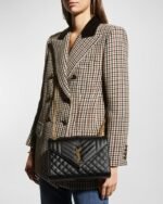 SAINT LAURENT ENVELOPE MEDIUM IN QUILTED GRAIN DE POUDRE EMBOSSED LEATHER - Image 10