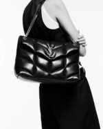 Saint Laurent PUFFER MEDIUM BAG IN QUILTED NAPPA LEATHER - Image 3