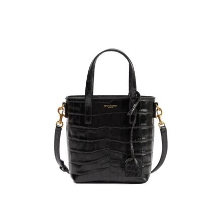 SAINT LAURENT Toy Shopping N/S leather tote bag