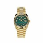 Rolex Day-Date 36 128238 Yellow Gold Green Malachite Roman Diamond Dial