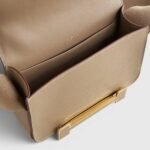 Hermès Geta Bag Chevre Etoupe Gold Hardware - Image 5